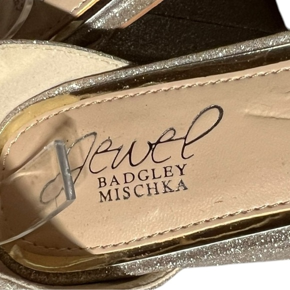 🌻NEW Jewel Badgley Sparkly "Giada" Mischka Platform Heels Size 8 - Picture 7 of 10